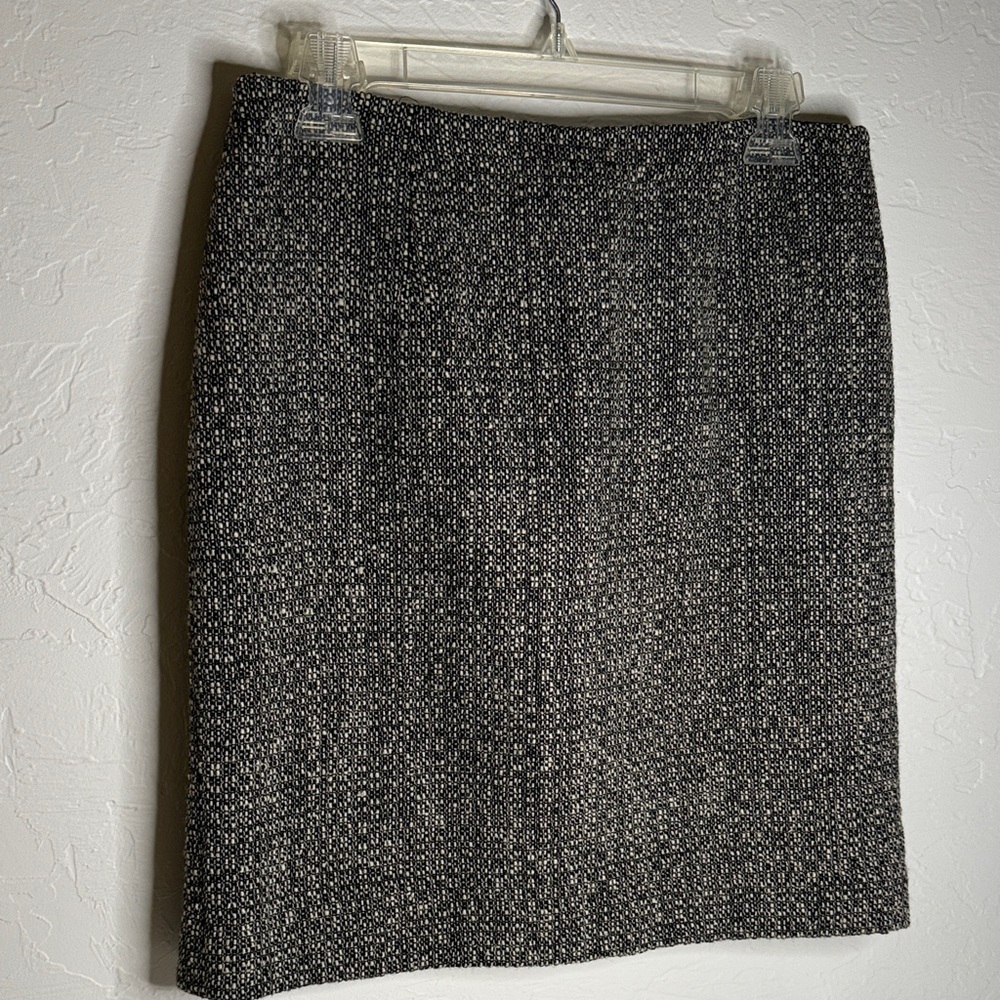 Apostrophe Black and White Pencil Skirt